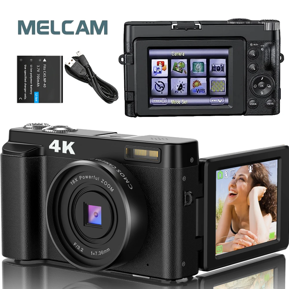 4K digitalna foto i video kamera sa 48 MP, autofokusom i stabilizacijom slike, idealna za snimanje visokokvalitetnih video zapisa i fotografija. – KAMERE I FOTOAPARATI